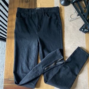 Madewell black denim pants